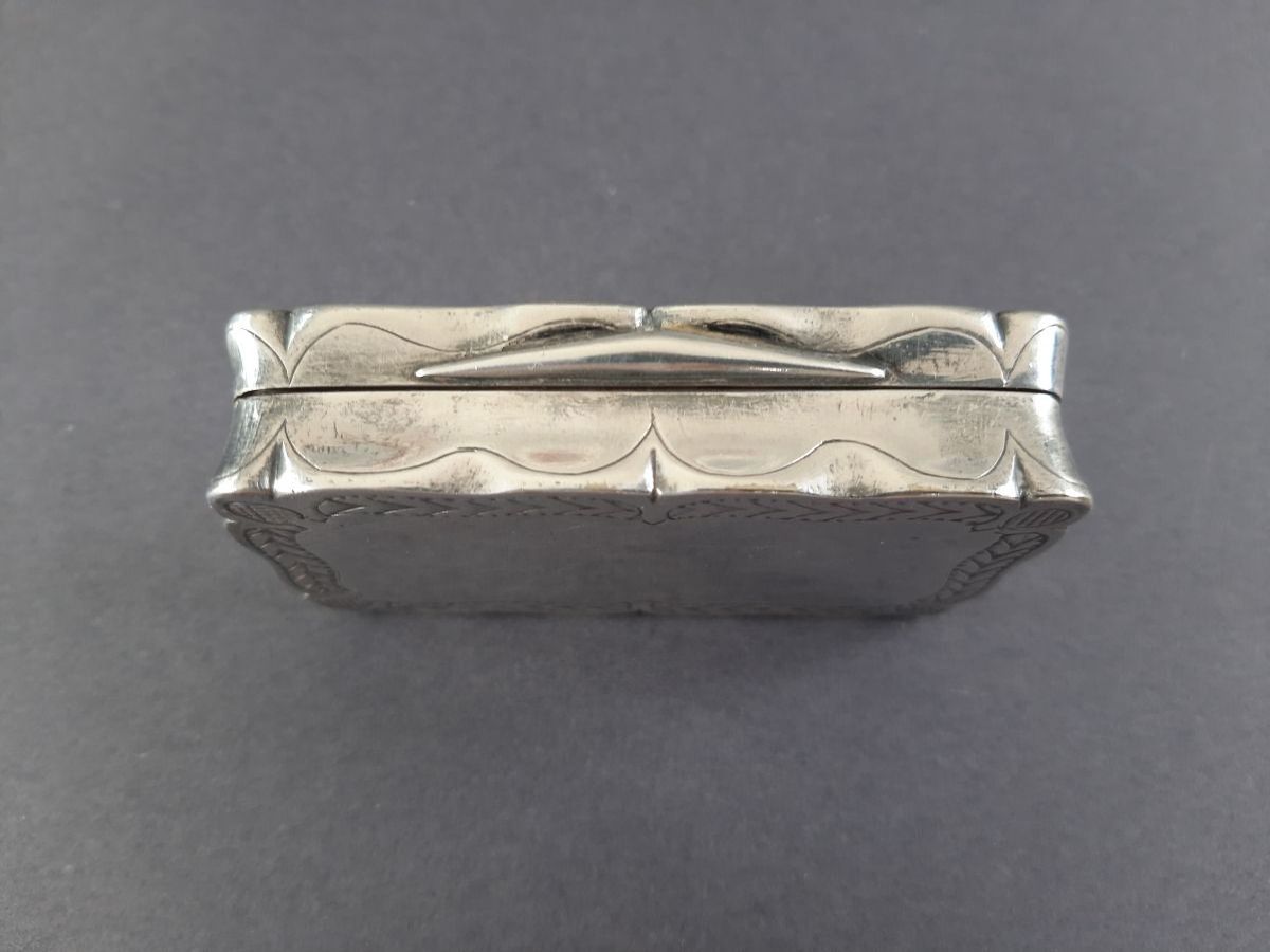 Tabak: Döschen, Metall, "Schnupftabakdose", mit Monogramm, antik – Gebraucht aus Oberengstringen von fru_9b92 2