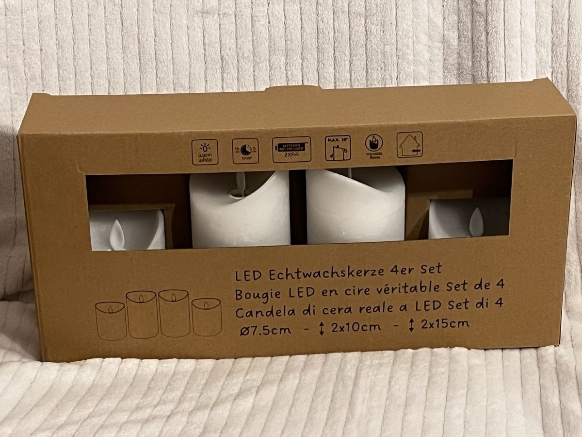 Bougies: LED Echtwachskerzen Set 4er mit Timer neu in OVP – Neuf avec emballage d'origine à Oberegg par MZ_DiesundDas