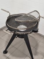 Grill Holzkohle mit Chrom Grillrost höhenverstellbar