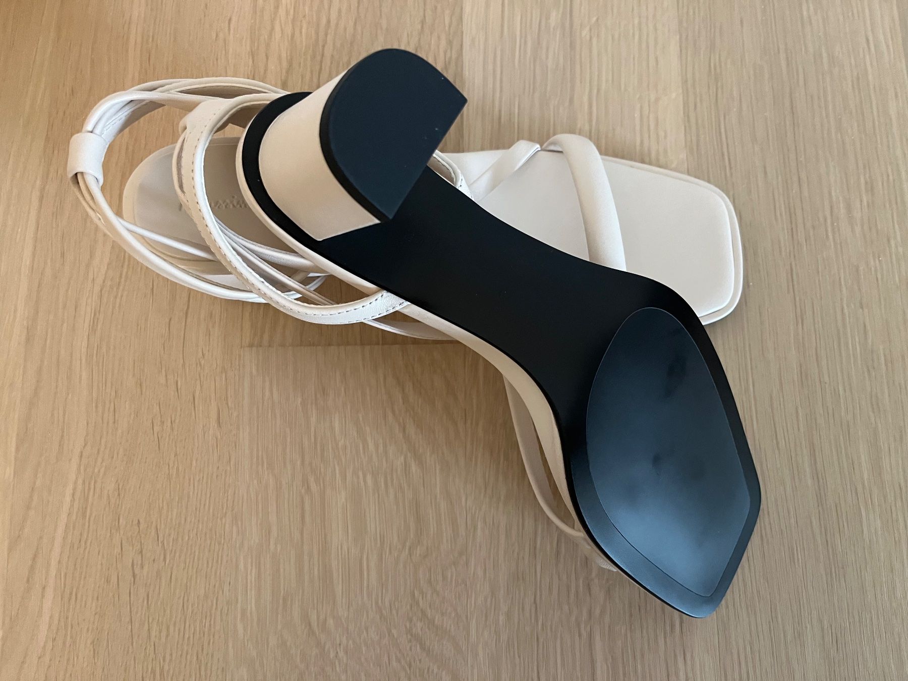 Massimo Dutti Scarpe da donna: Massimo Dutti Sandale Absatz creme – Nuovo (secondo la descrizione) da Zürich venduto da giuliak 3