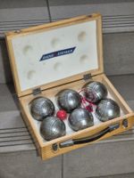 Boulespiel Metallkugeln im Holzkoffer