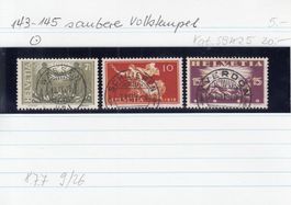 143-145 saubere Vollstempel