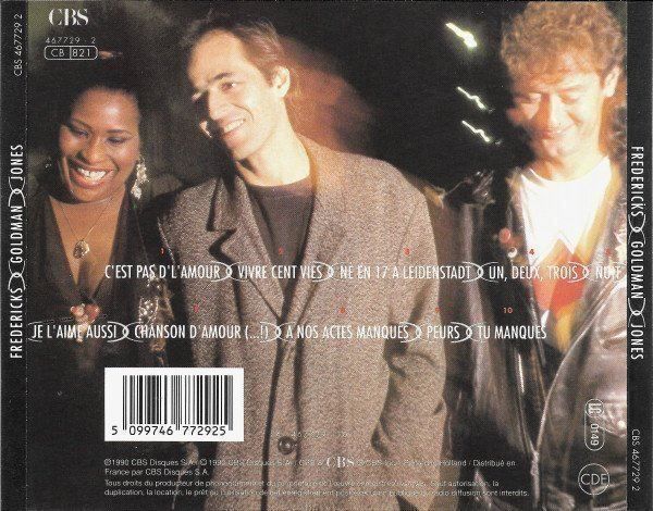 CD: FREDERICKS, GOLDMAN, JONES (CD) – Usato da Zürich venduto da Tarafo5 1