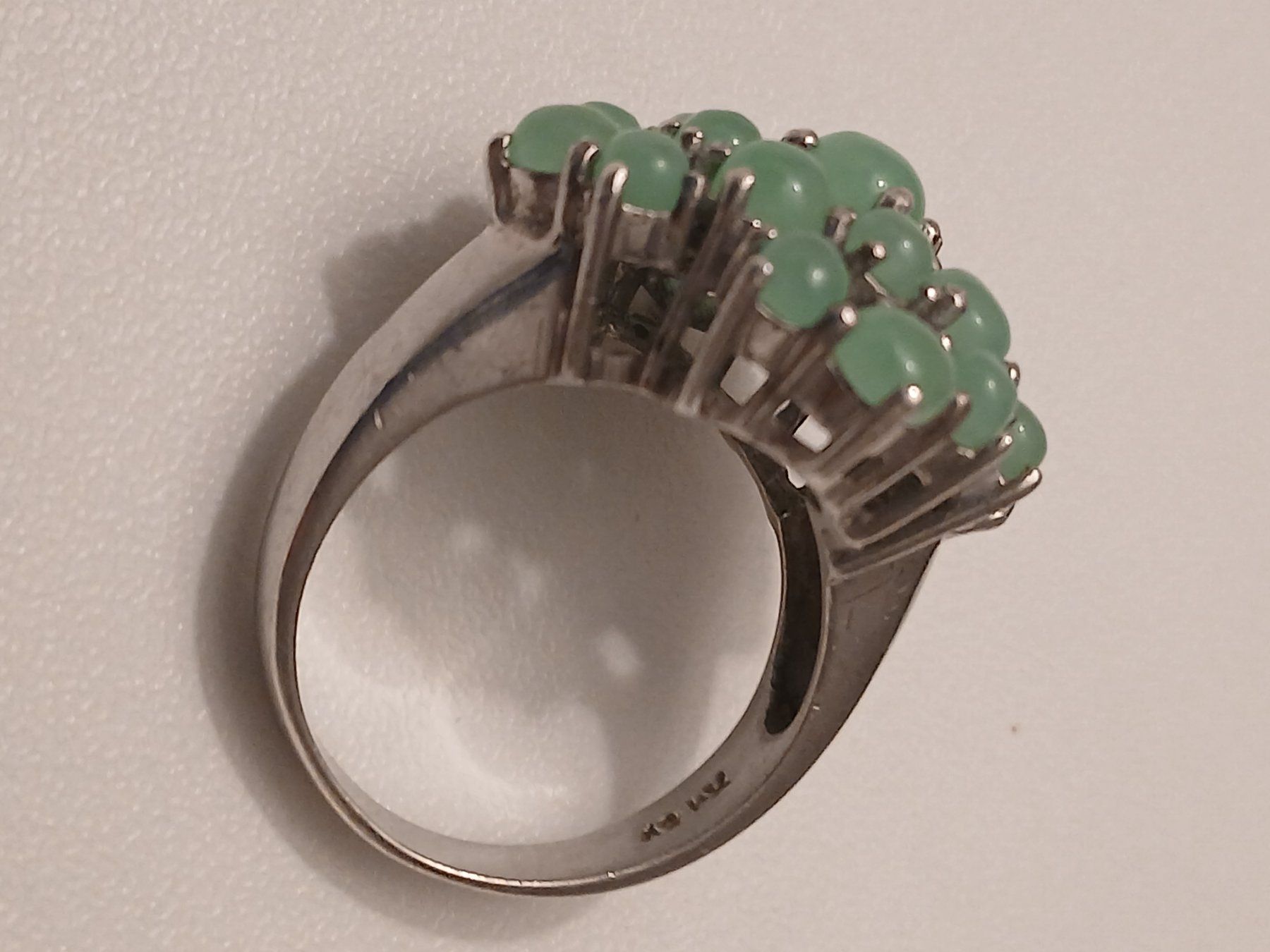 Anelli: Jade Ring Silber massiv – Usato da Eschenbach SG venduto da baradunja 1