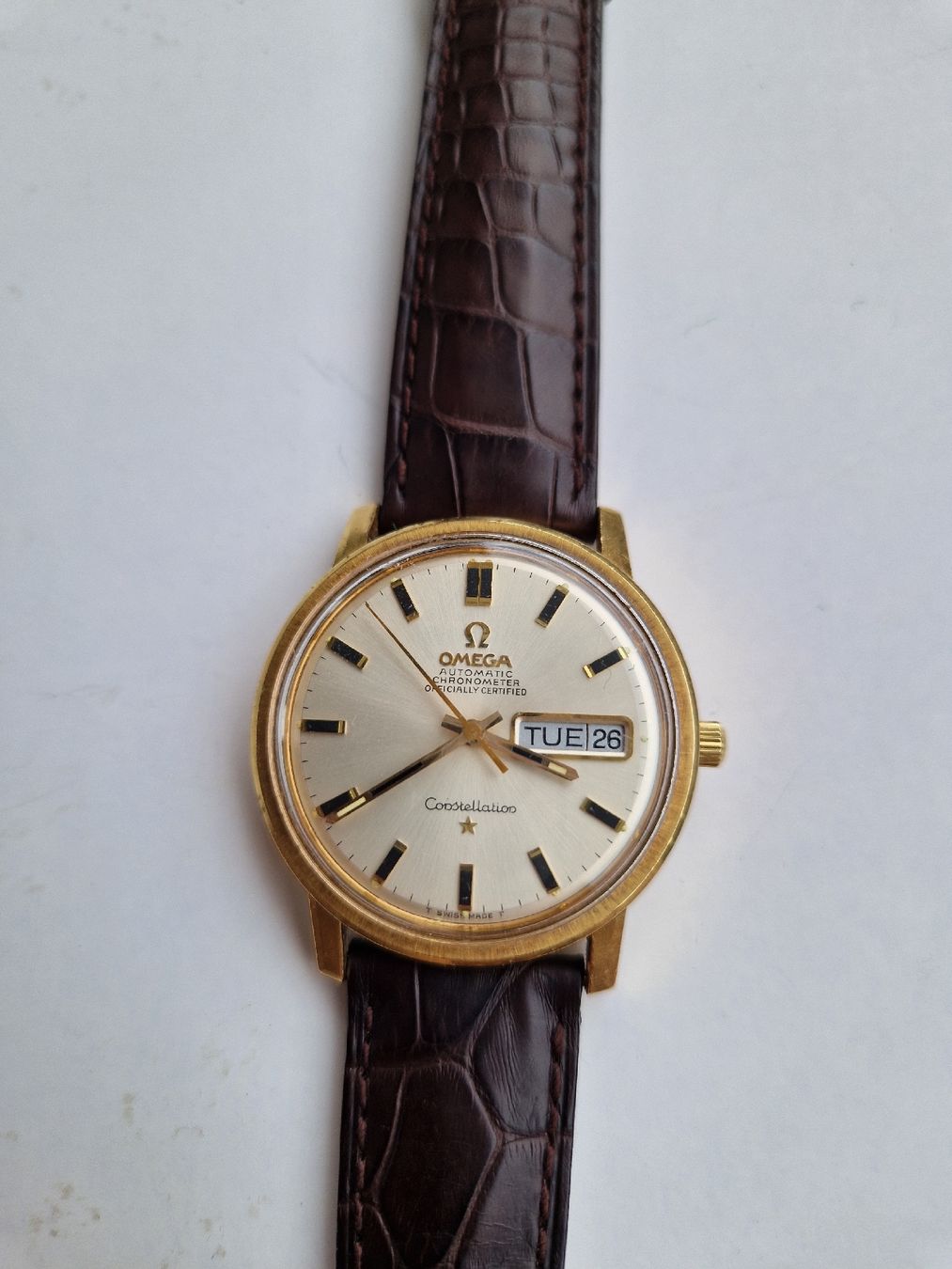 Omega Orologi: RARE Omega Constellation Automatic Or massive 18K,Calibre751 – Usato da Grand-Lancy venduto da Swiss-vintage1974 8