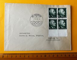 St. Moritz 1948 Olympische Winterspiele Sonderbrief