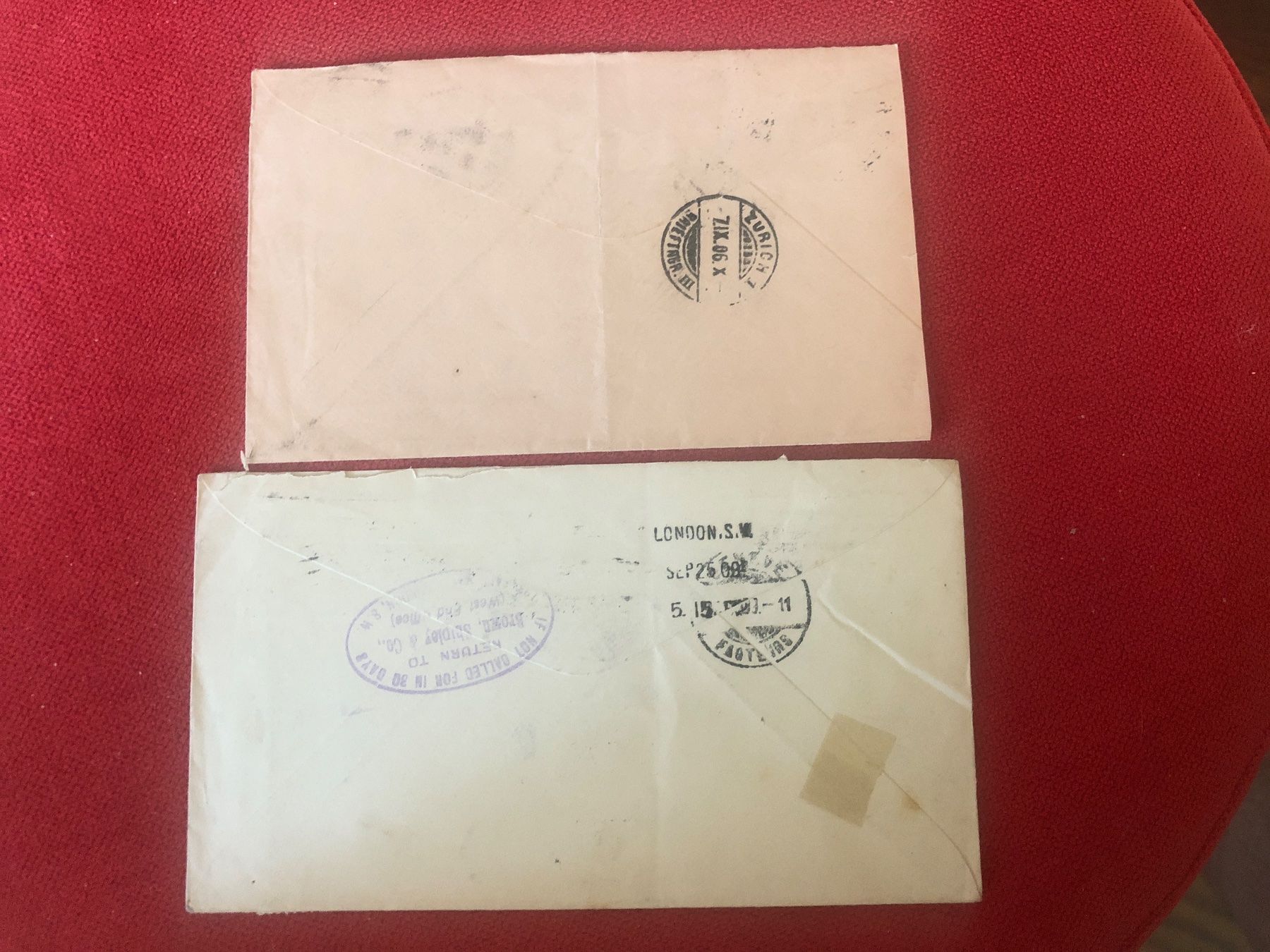 Alle Briefmarken: austaxierter IRRLÄUFER 1909 + Ganzsache 1906 – Gebraucht aus Lufingen von Rac0 4
