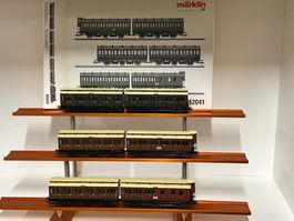Märklin 42041 Set mit Abteilwagen-Paaren / Epoche I