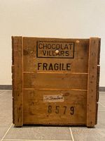 Holzkiste Chocolat Villars Kiste aus Holz