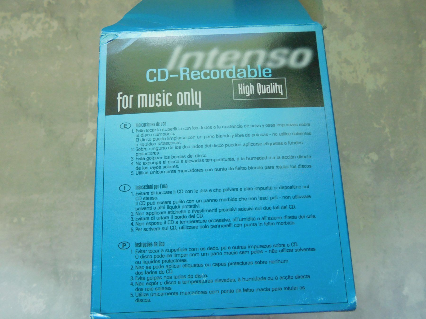 CD & DVD-Rohlinge: Intenso CD-Recordable 80 min -Audio CD-R – Neu (gemäss Beschreibung) aus Emmenbrücke von Neverlaand-22 4