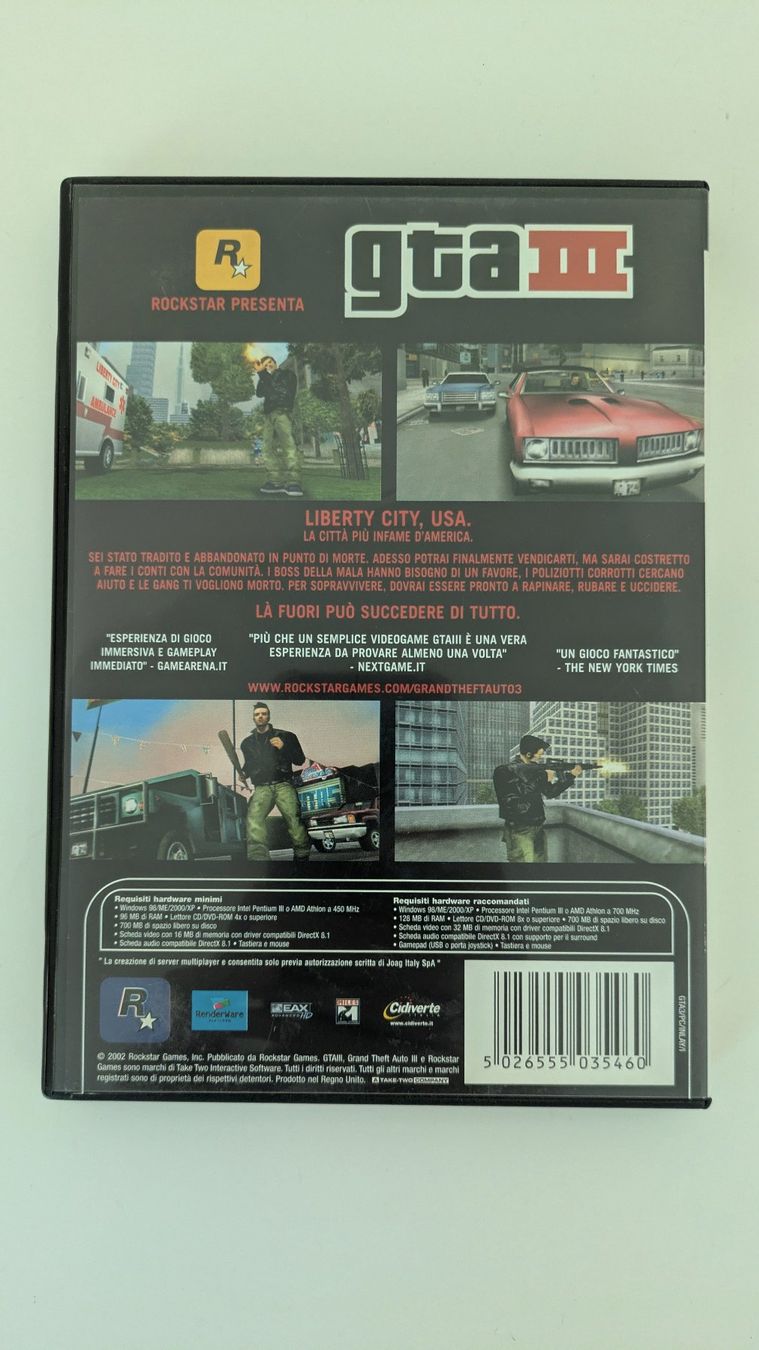 Jeux: Grand Theft Auto III per PC – Neuf (Voir description) à Biasca par TheSeo 1