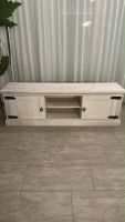 TV-Lowboard Landhaus, weiss gekalkt, 160 cm, 2 Türen