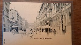 Carte Postale Ancienne Genève, Rue du Mont Blanc 1910
