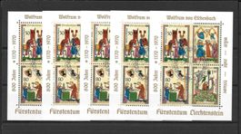 Liechtenstein Block 466 W. v Eschenbach 5 Stück ET 27.8.1970