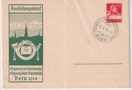 Y92) ) Ausstellungsbrief Bern 1914, sehe Scan