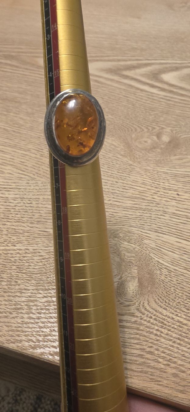 Ringe: Bernsteinring mit Silberschiene Grösse 52 – Gebraucht aus St. Gallen von mania03 4