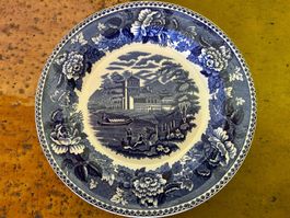 Antiker Wedgwood Desserteller, Kollektion "Landscape"