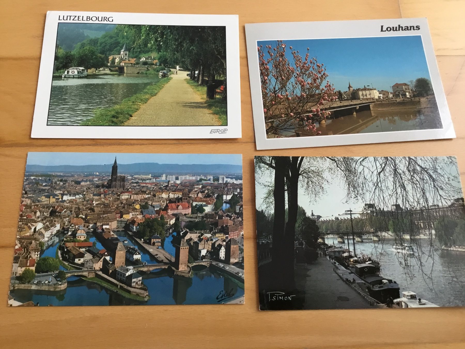 Ansichtskarten: 4 antike Postkarten aus Frankreich – Gebraucht aus Kerzers von Georges3210