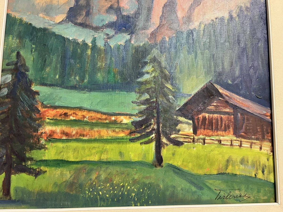 Dipinti: Landschaft Gemälde Sign – Usato da Hombrechtikon venduto da vespa1954 3
