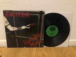 EXCITER - HEAVY METAL MANIAC LP ORIG USA 1983 SHRAPNEL