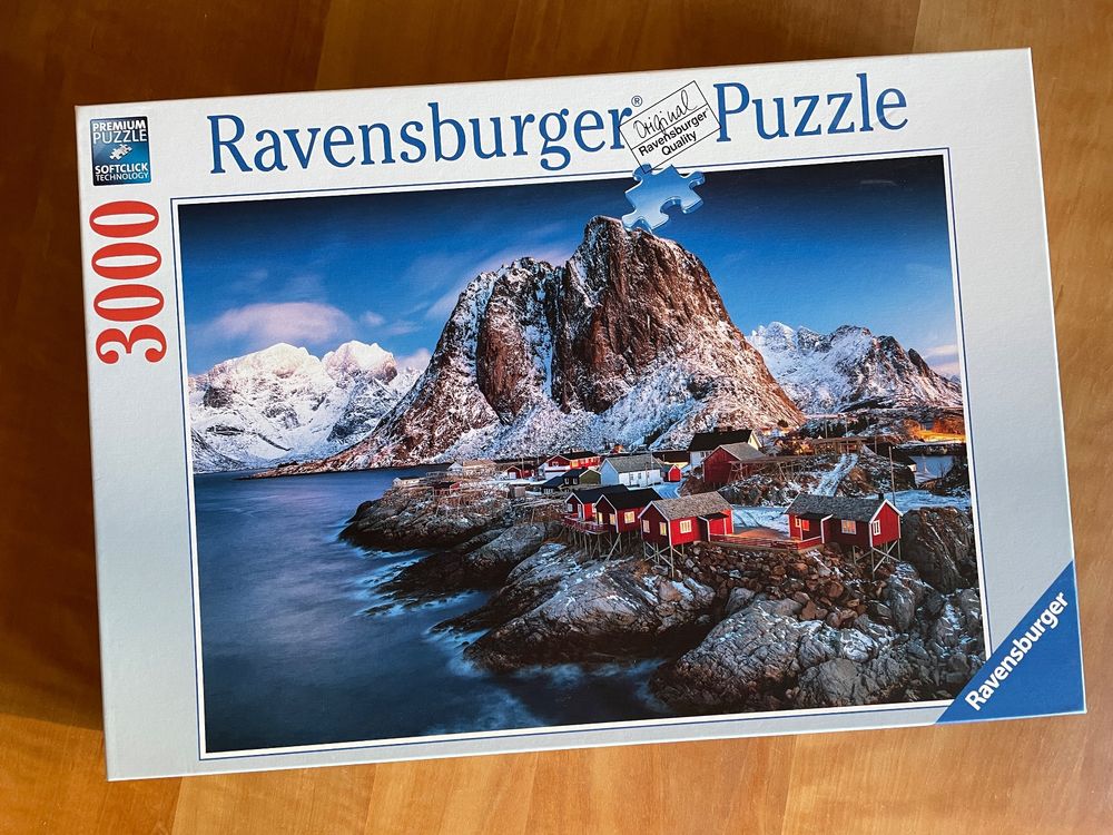 Hansepuzzle 1000 Teile Lofoten Norwegen – Natur-Puzzle Mit Aufbewahrungsbox, 60×46 Cm