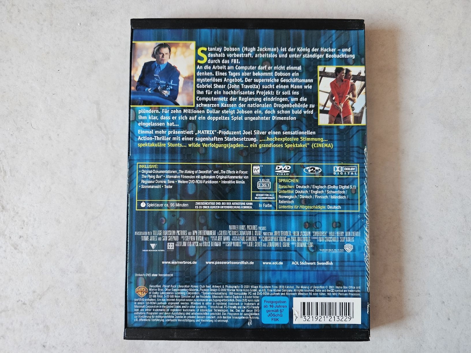 Tutti i DVDs: Passwort: Sword Fish / (John Travolta  & Hugh Jackman) – Usato da Schneisingen venduto da backstore24 1