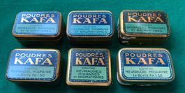 6 Boîtes Poudres Kafa 1925