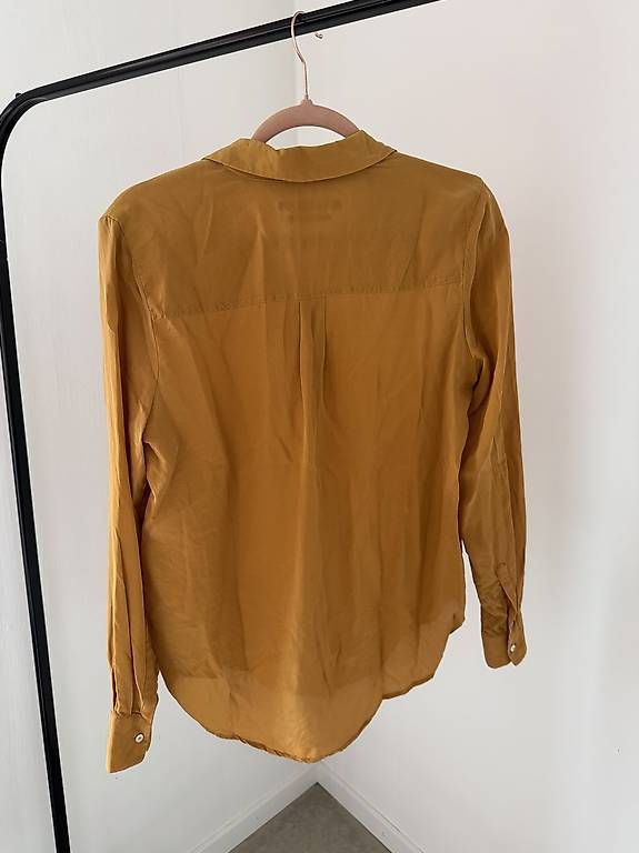 Maison Scotch Camicette: Maison Scotch Seidenbluse | 100% Seide | Ocker/Senf – Usato da Rotkreuz venduto da monzaa 2