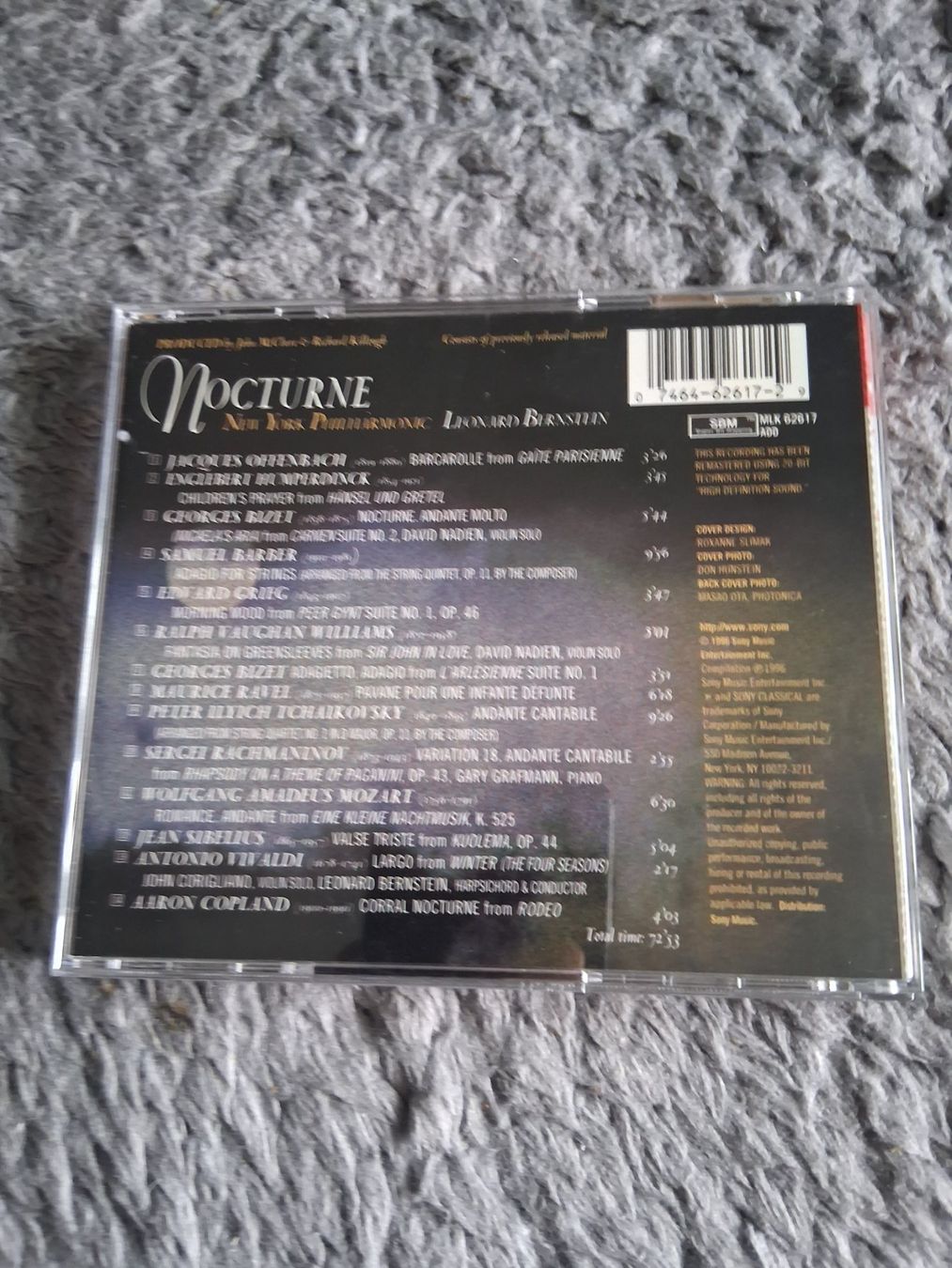 CDs: LEONARD BERNSTEIN     NOCTURNE    CD – Gebraucht aus Wetzikon ZH von Ramones01 1