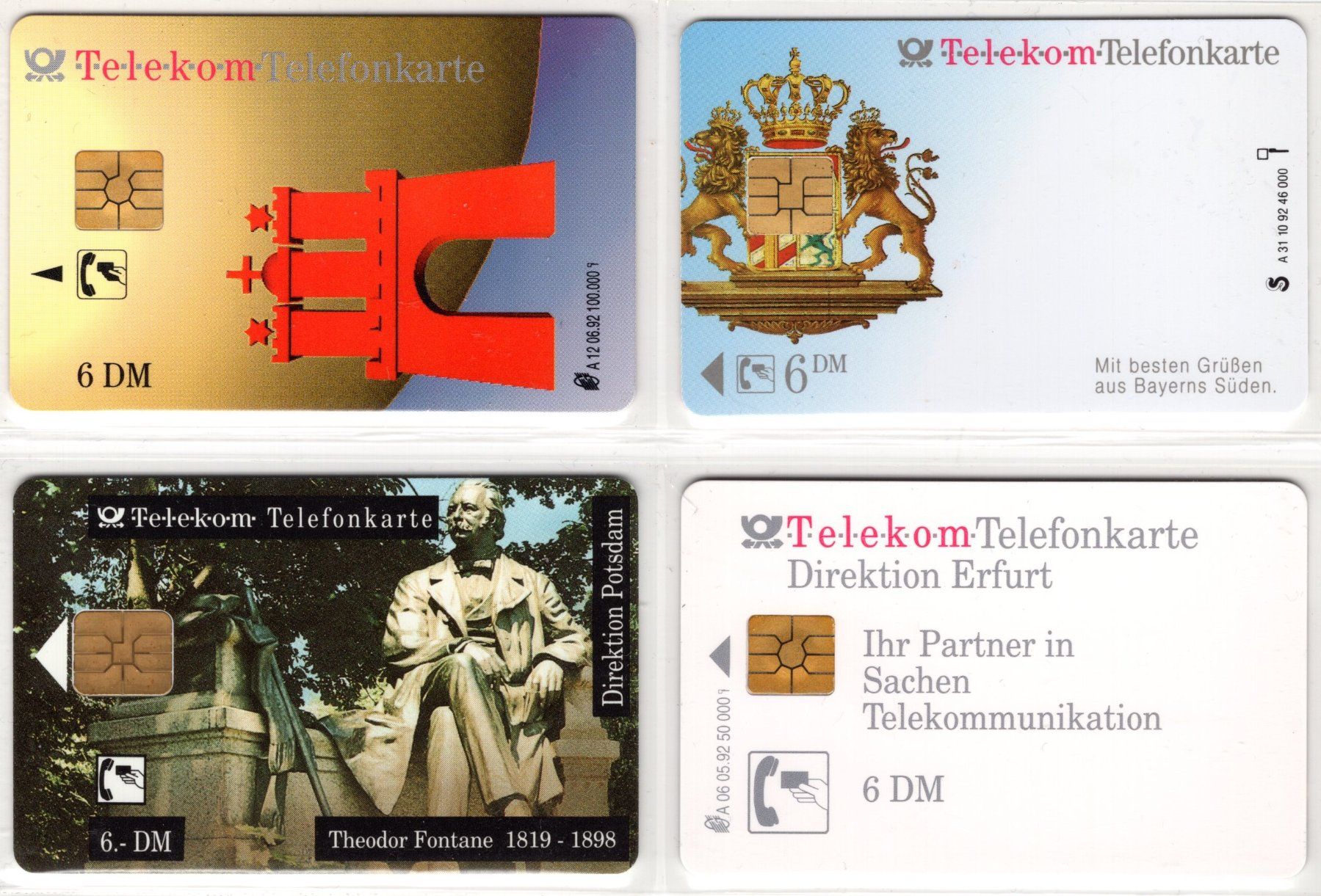 Schede telefoniche: 4 volle Deutsche Telefonkarten der A-Serie – Nuovo (secondo la descrizione) da Eglisau venduto da Chperfins 1