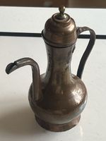 Kupfer Kanne mit Deckel handgehämmert Vintage (I11)
