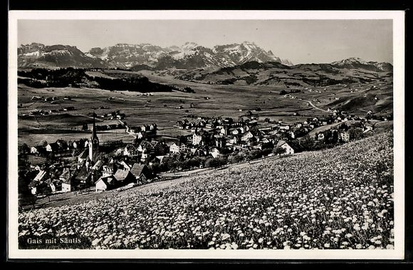 Cartoline postali: AK Gais, Mit Säntis – Usato da Berlin venduto da bartko-reher