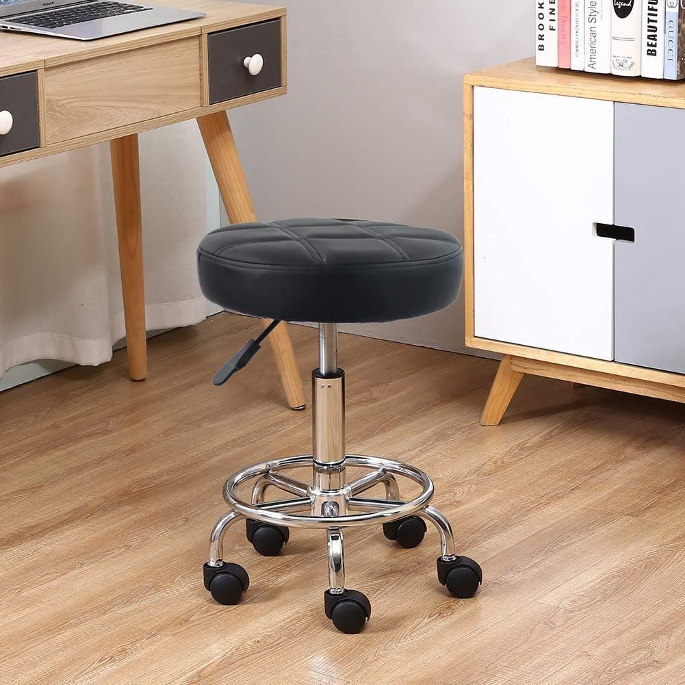 Sgabelli: Rollhocker Arbeitshocker Barhocker drehbar aus Kunstleder – Nuovo (secondo la descrizione) da Herisau venduto da Serenco 1