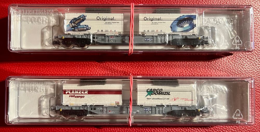Set Fleischmann Wagons Porte-containers SBB CFF – Échelle N 1/160, époque 6, Occasion
