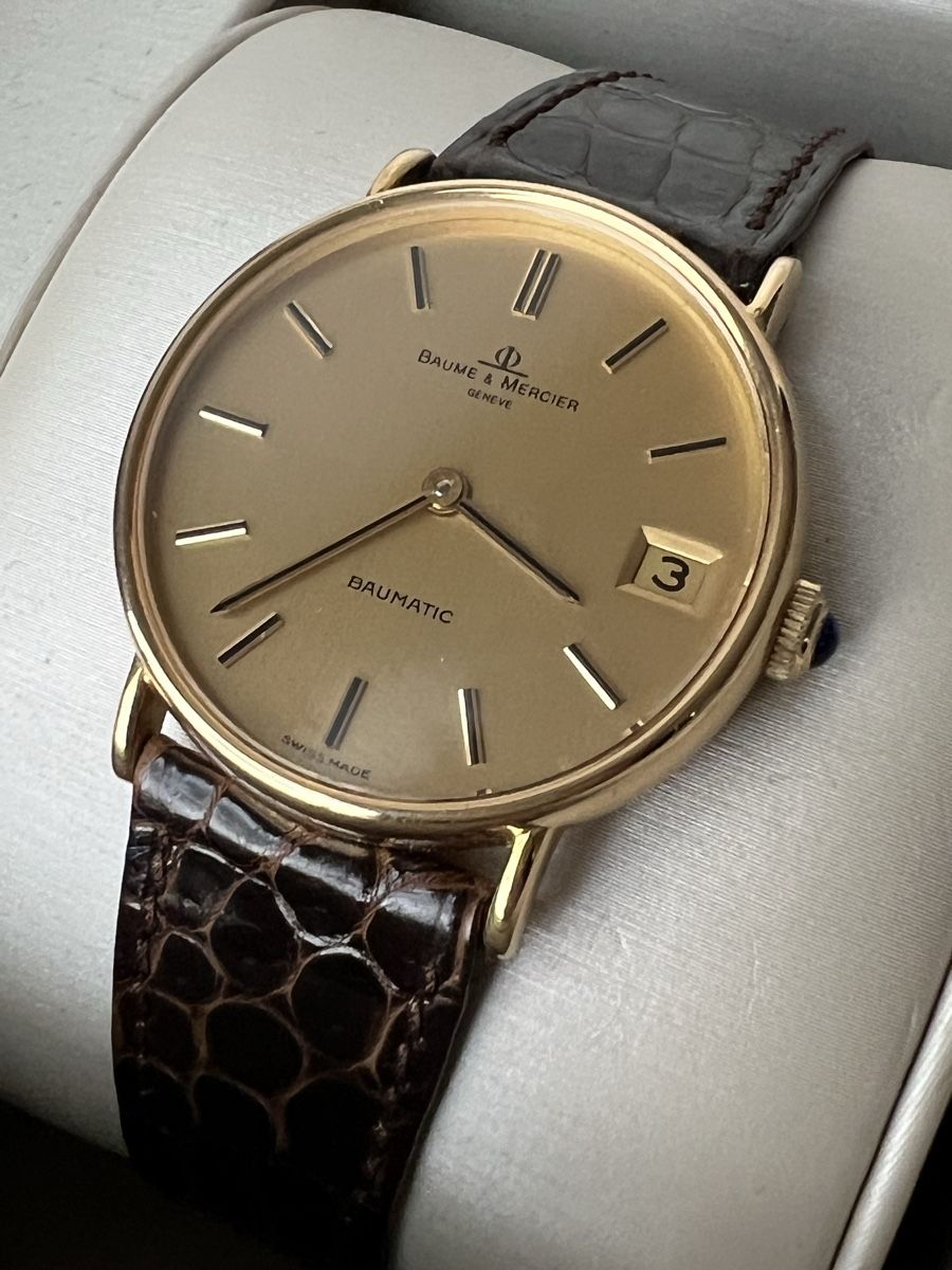 Baume & Mercier Orologi: Baume & Mercier Baumatic or 18k – Usato da Orbe venduto da Watchivore 1