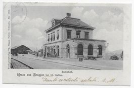 Gruss aus Bruggen bei St.Gallen. Bahnhof