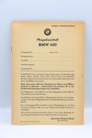 BMW 600 Original Pflegedienst Heft 1958