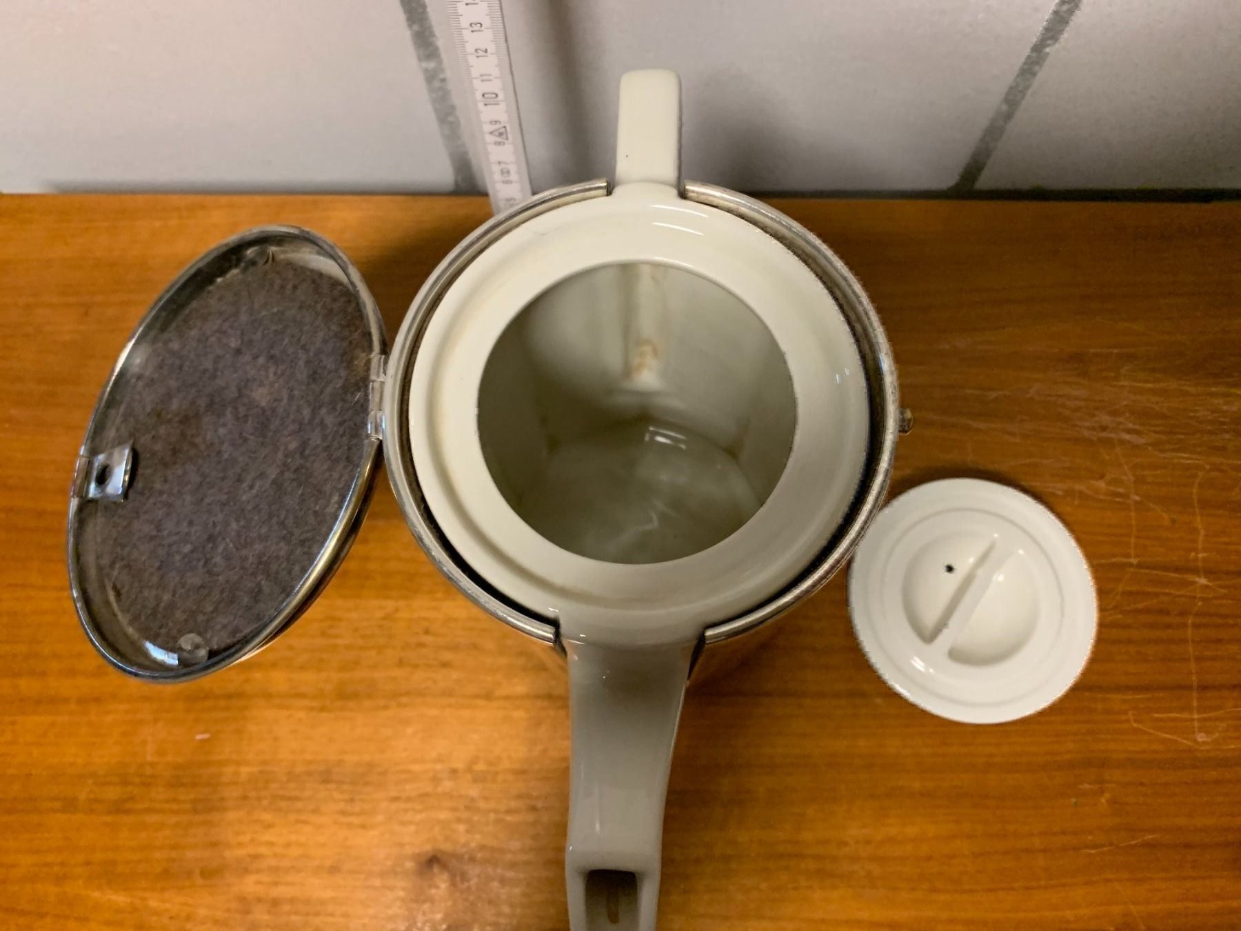 Caraffe: Teekanne / Silber Keramik antik – Usato da Arch venduto da seil819 1
