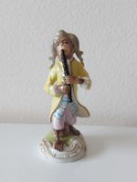 Affenmusikant  Klarinette  Porzellanmanufaktur Scheibe