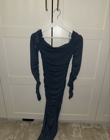 Kleid blau Grösse S smocked gerafft