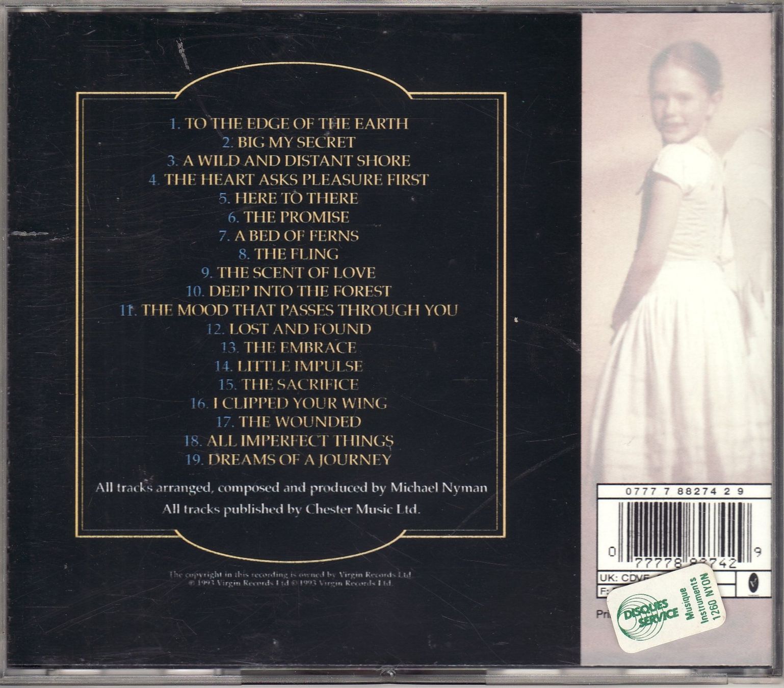 CDs: Michael Nyman – The Piano – Gebraucht aus Boussens von catfood01 1
