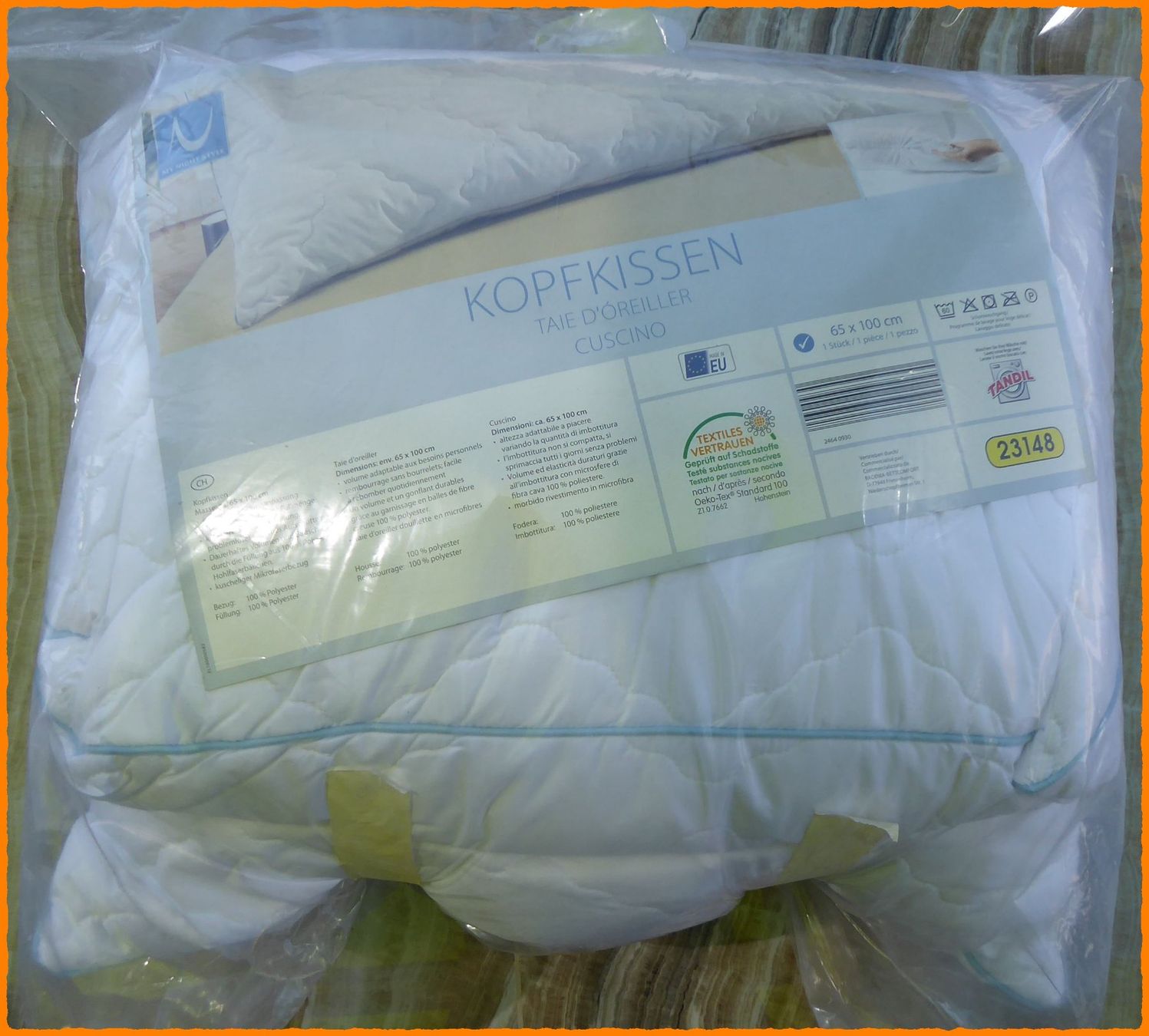 Cuscini: NEUES Kopfkissen 65 x 100cm – Nuovo e nell'imballaggio originale da Oberglatt ZH venduto da 123Gebraucht 3