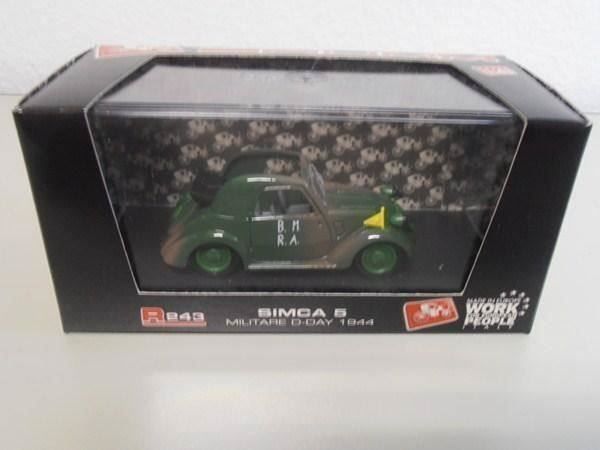Simca Modellini d'auto: Simca 5, Militare D-Day 1944, Brumm,1:43 – Nuovo e nell'imballaggio originale da Goldach venduto da Feivel9