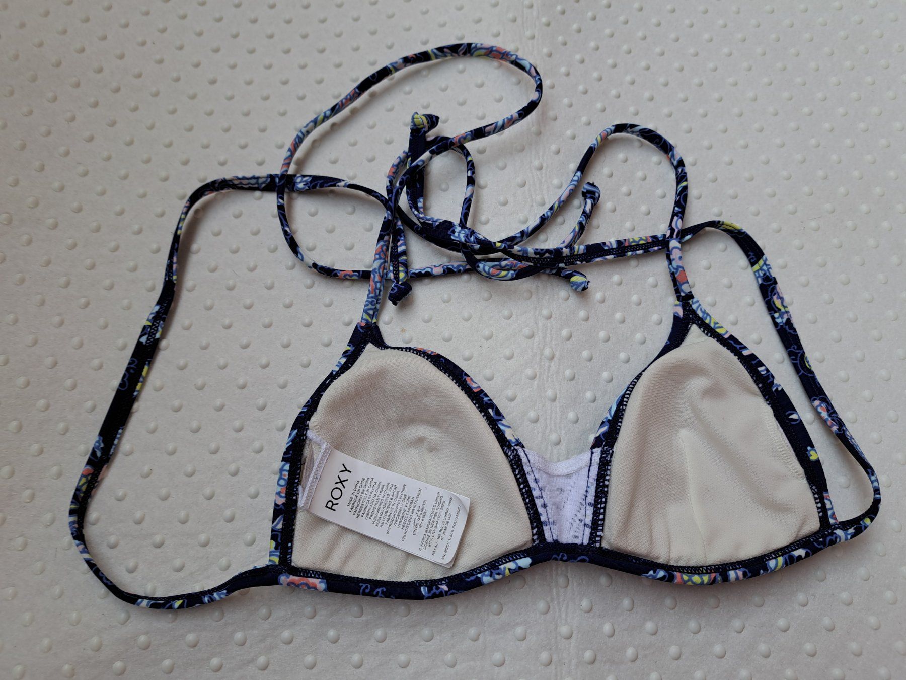 Roxy Costumi da bagno & Bikini: NEU! Roxy Bikini Top, blau gemustert, Gr. A70 – Nuovo (secondo la descrizione) da Gysenstein venduto da joshuas81 3