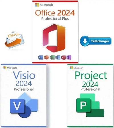 Software: Microsoft Office 2024 + Visio + Project - TWINT Sofort mail – Usato da Saignelégier venduto da KNM