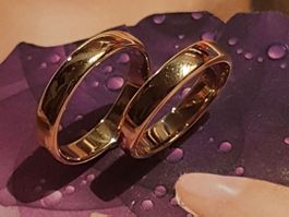 Edle Eheringe 18Kt Golf in Top Qualität