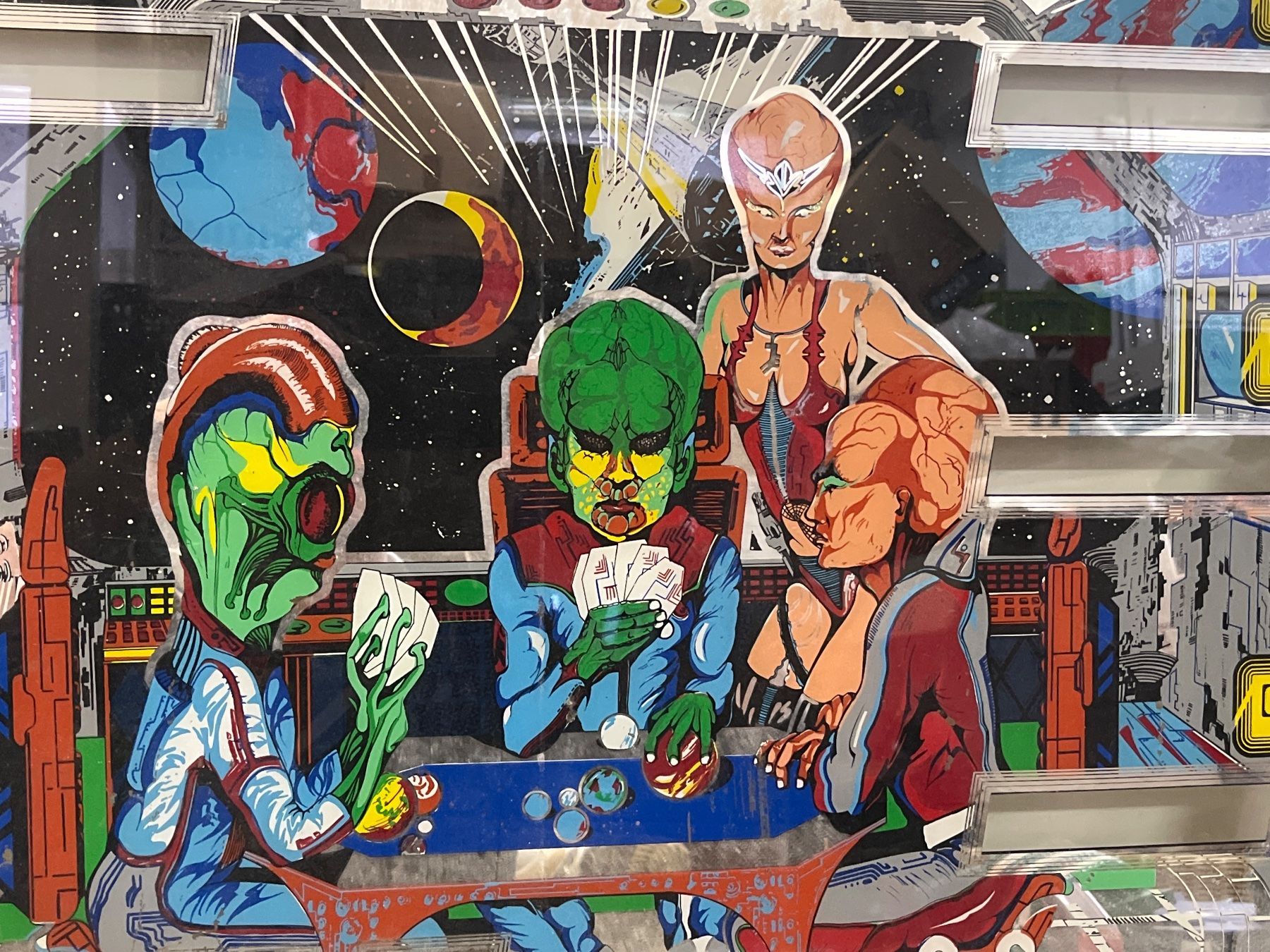 Williams Flipperkästen: Alien Poker Scheibe Flipper – Gebraucht aus Künten von  2