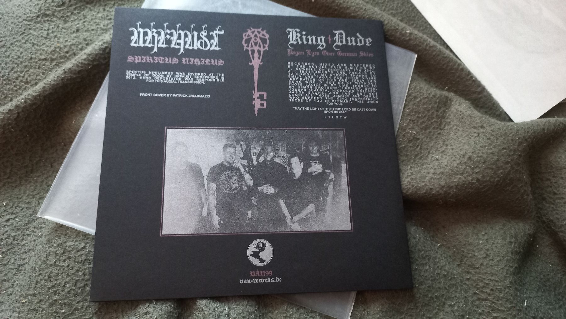 Schallplatten: Urfaust/King Dude-Split  Clear 7"Vinyl BLACK METAL  – Gebraucht aus Olten von Donatello1984 1