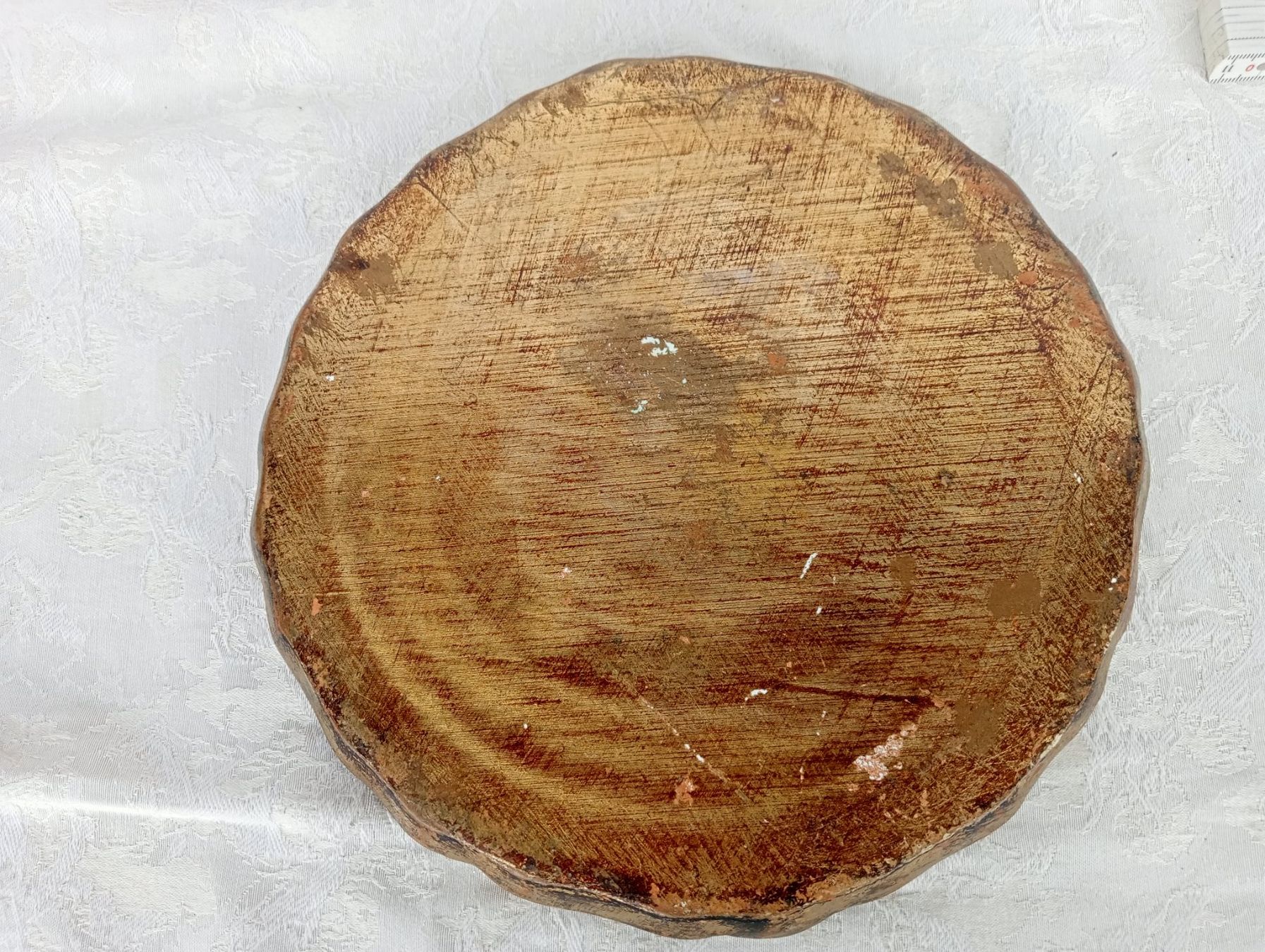 Piatti di portata: Florentiner Platte Tablett Gold - Bleu vermutlich Holz – Usato da Oberdorf BL venduto da Barocki888 5