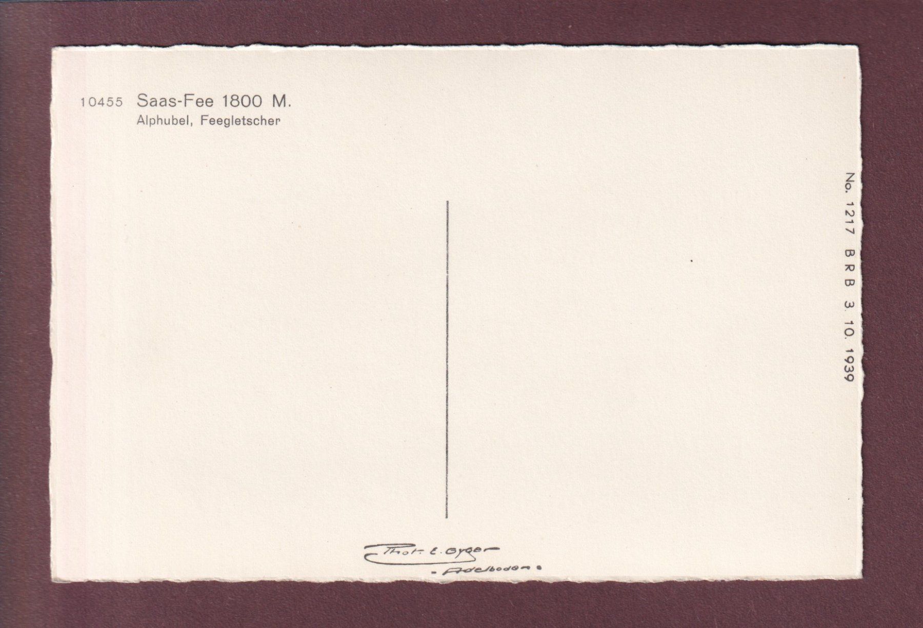 Cartoline postali: SAAS-FEE - Alphubel - Feegletscher – Usato da Pully venduto da nicecards 1